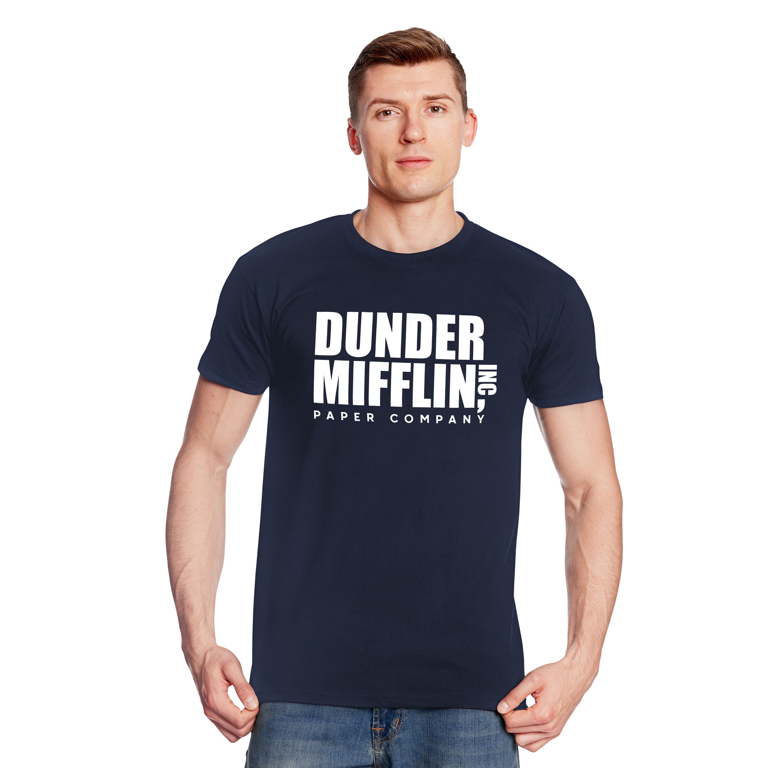 Productafbeelding Papierbedrijf Logo T-shirt voor The Office Fans blauw