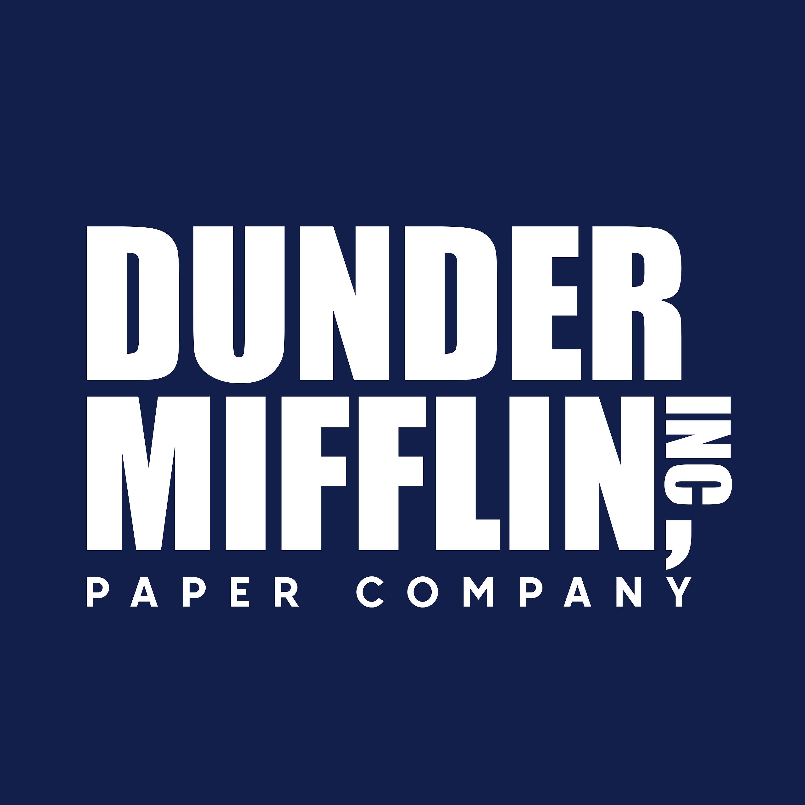 Productafbeelding Papierbedrijf Logo T-shirt voor The Office Fans blauw
