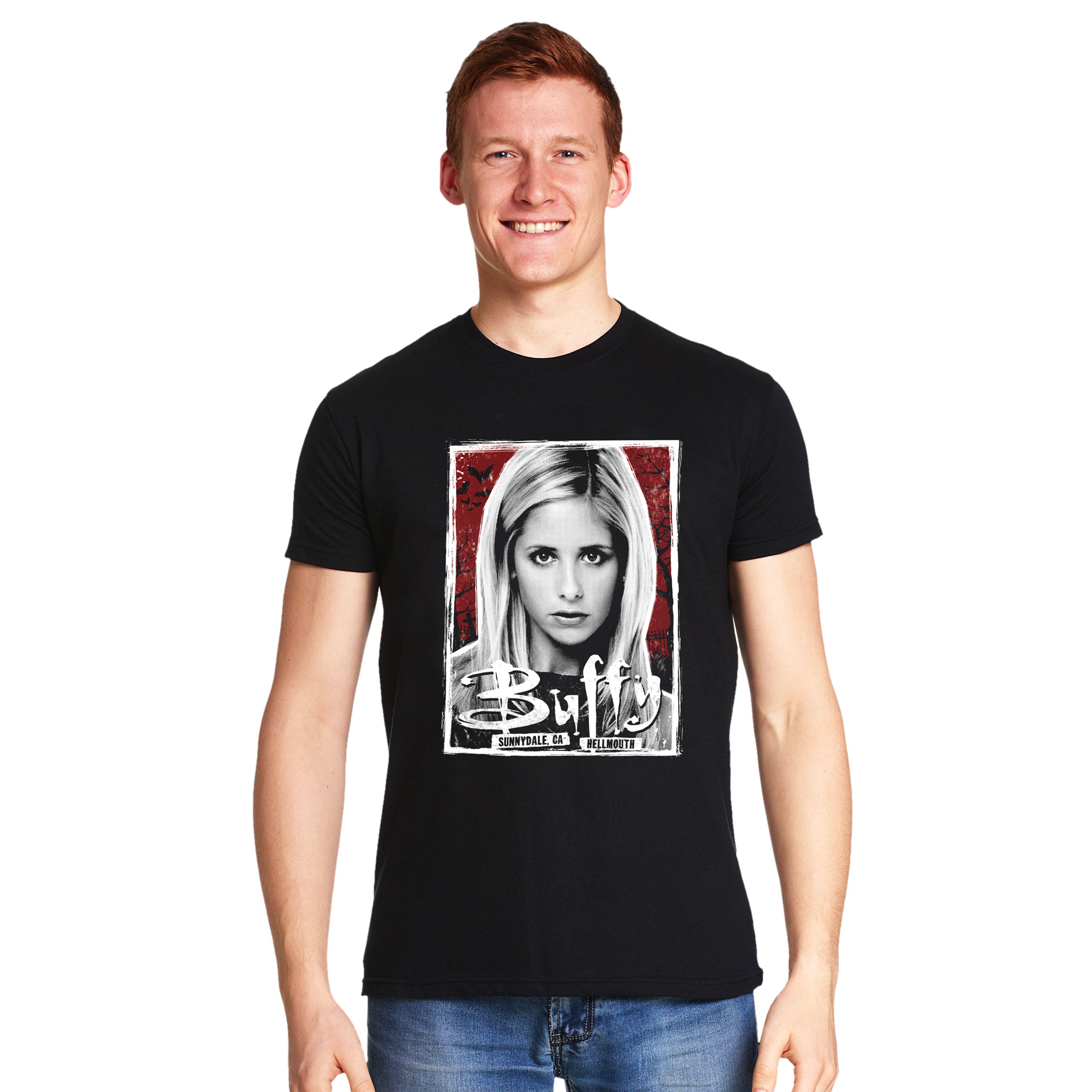 Productafbeelding Vampierjager T-shirt voor Buffy fans Zwart