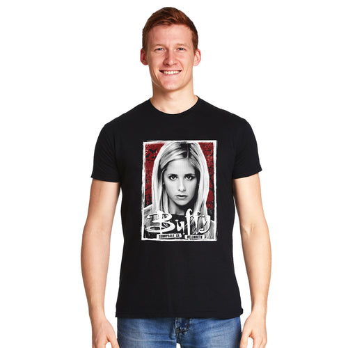 Productafbeelding Vampierjager T-shirt voor Buffy fans Zwart