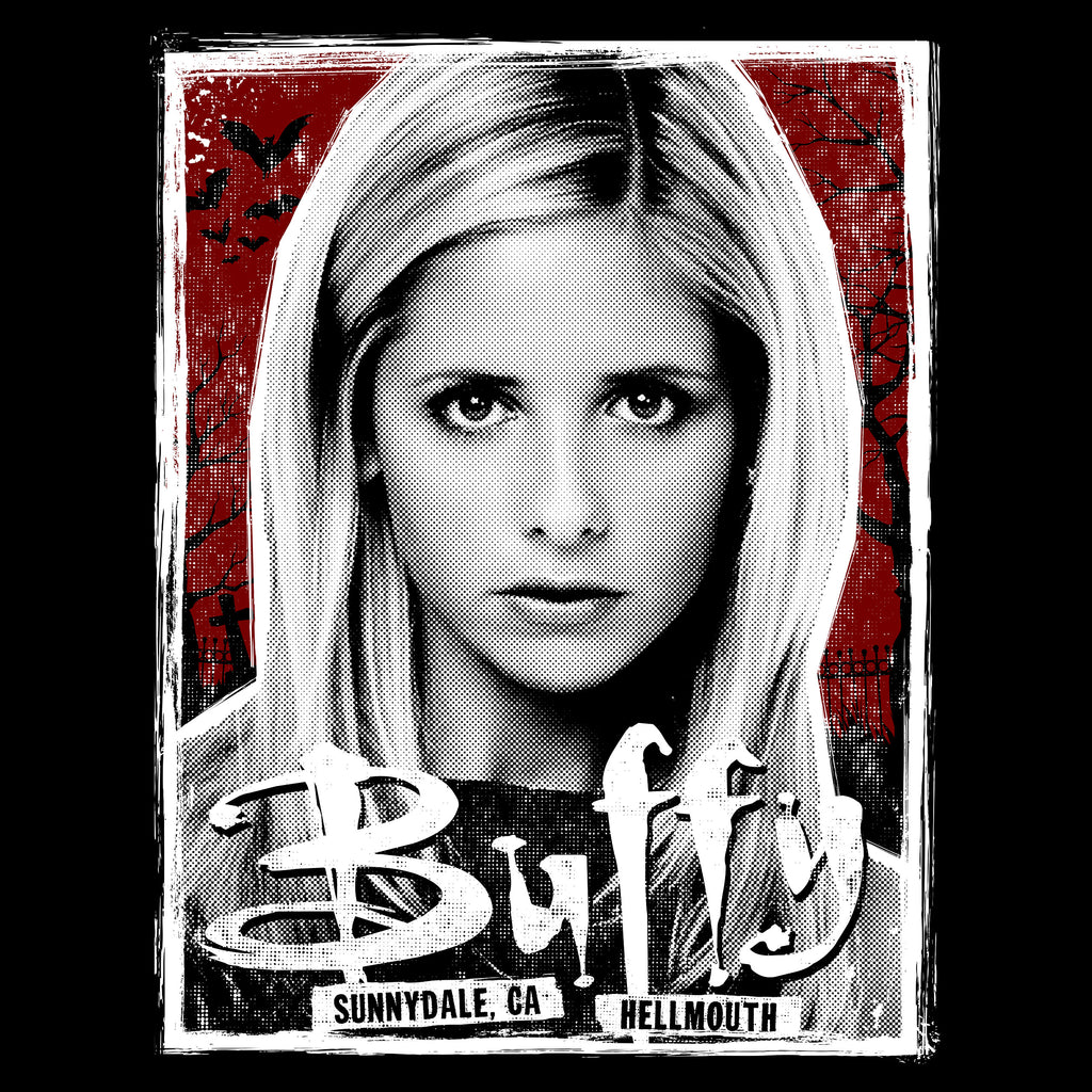 Productafbeelding Vampierjager T-shirt voor Buffy fans Zwart