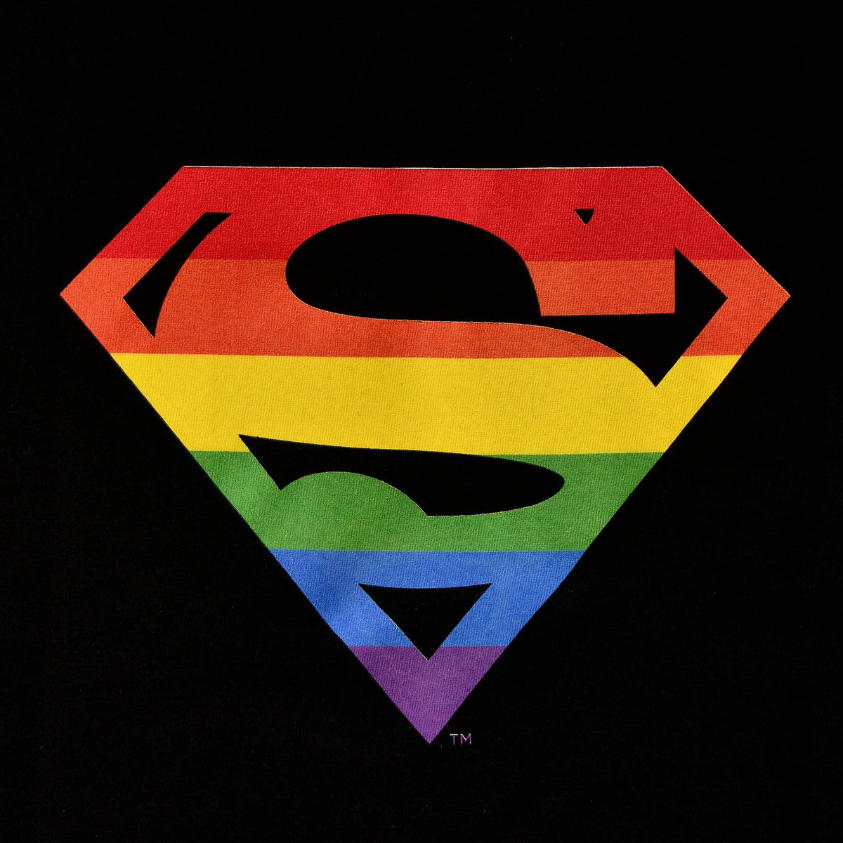 Productafbeelding Superman - Pride Logo T-shirt zwart