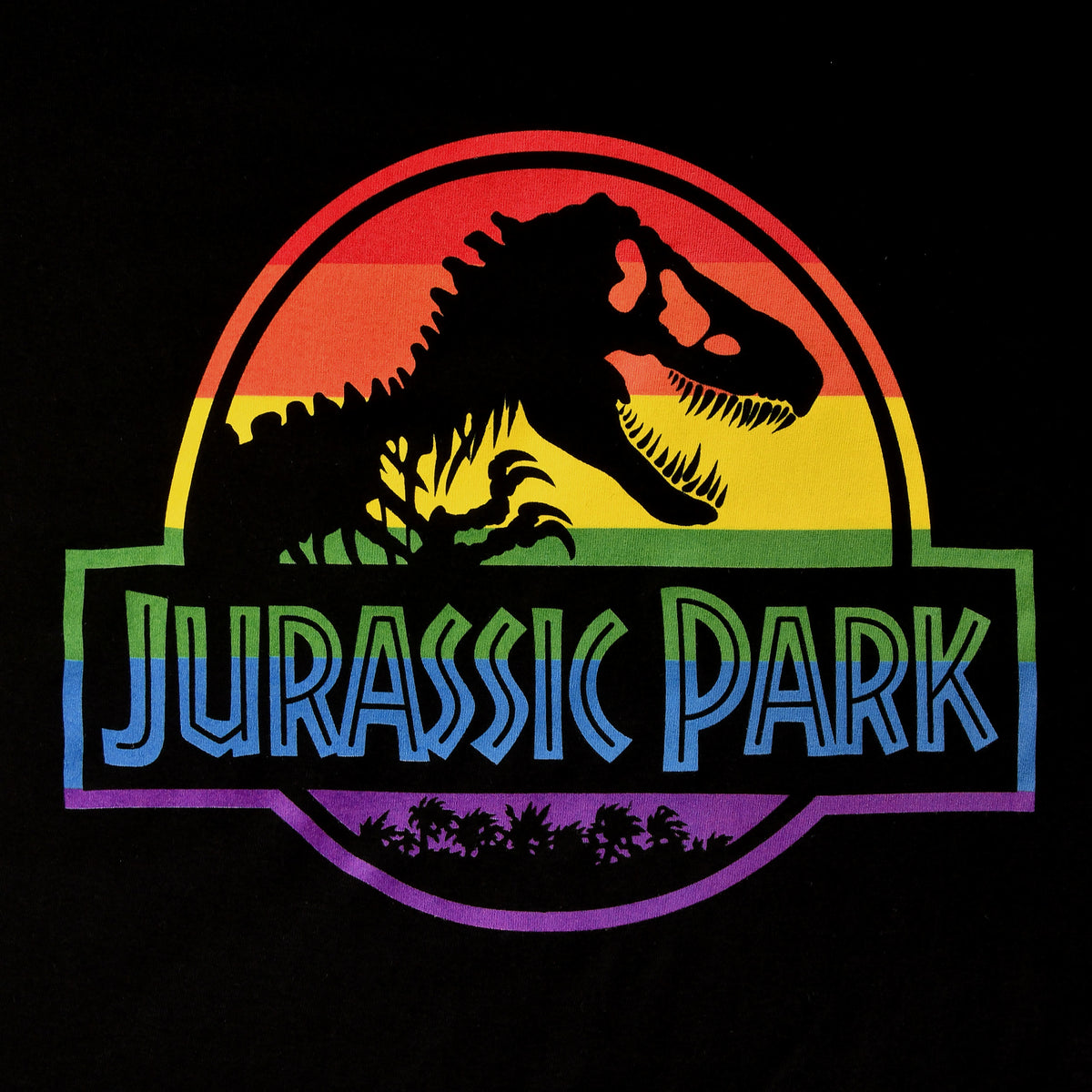 Productafbeelding Jurassic Park - Pride Logo T-Shirt Zwart