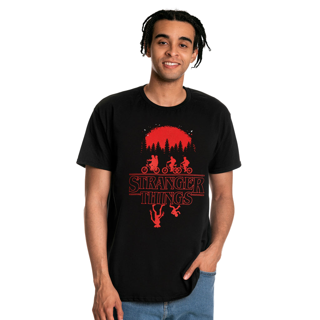 Productafbeelding Stranger Things - Silhouet T-shirt zwart