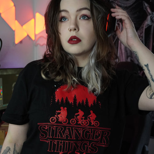 Productafbeelding Stranger Things - Silhouet T-shirt zwart
