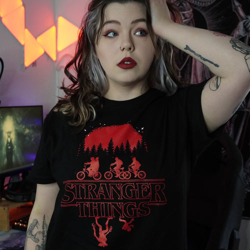 Productafbeelding Stranger Things - Silhouet T-shirt zwart