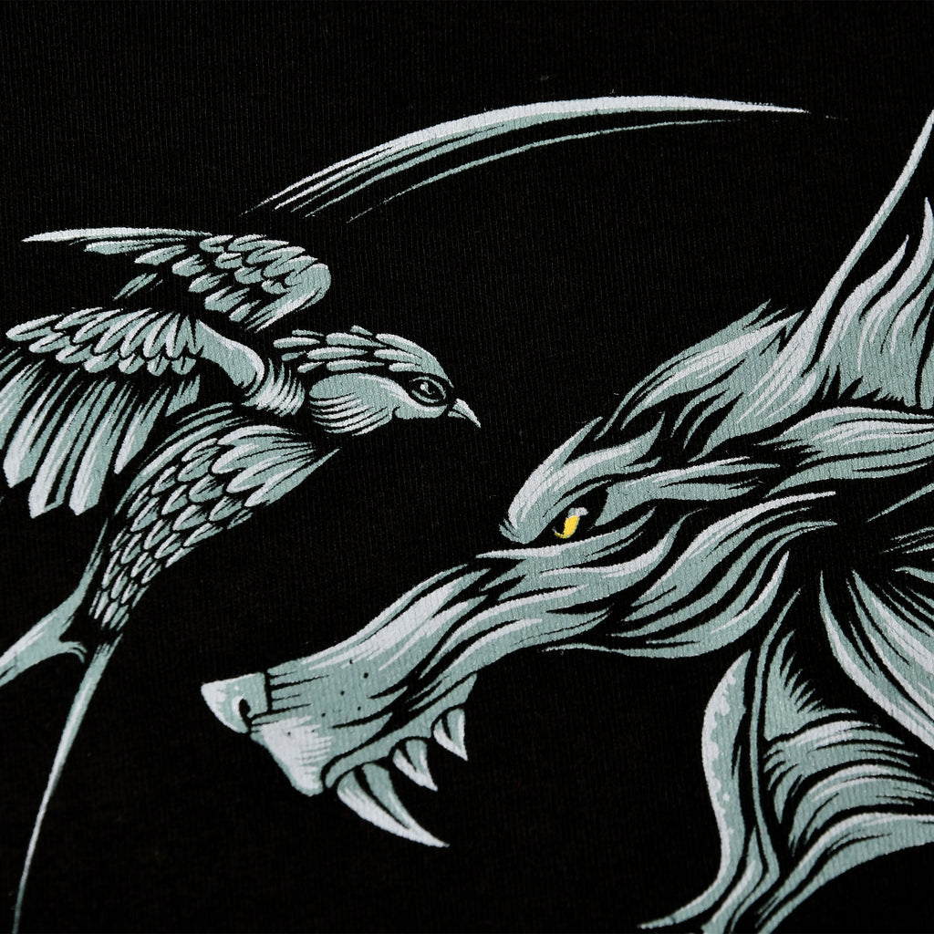 Productafbeelding Witcher - Wolf Medaillon T-shirt zwart