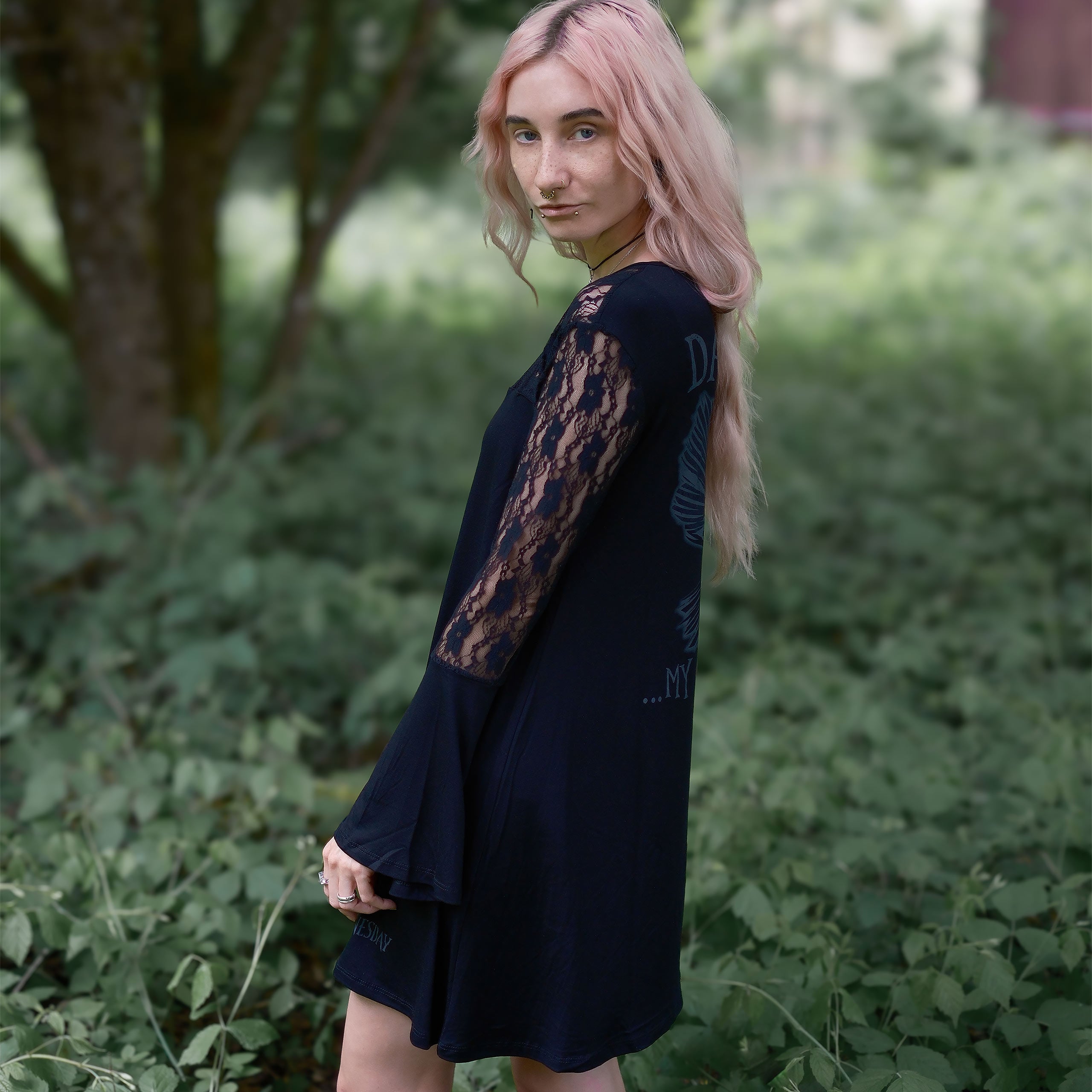 Productafbeelding Wednesday - Darkness Mini Jurk