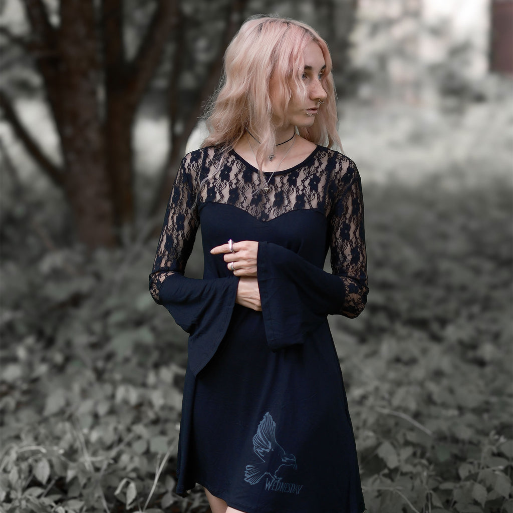 Productafbeelding Wednesday - Darkness Mini Jurk