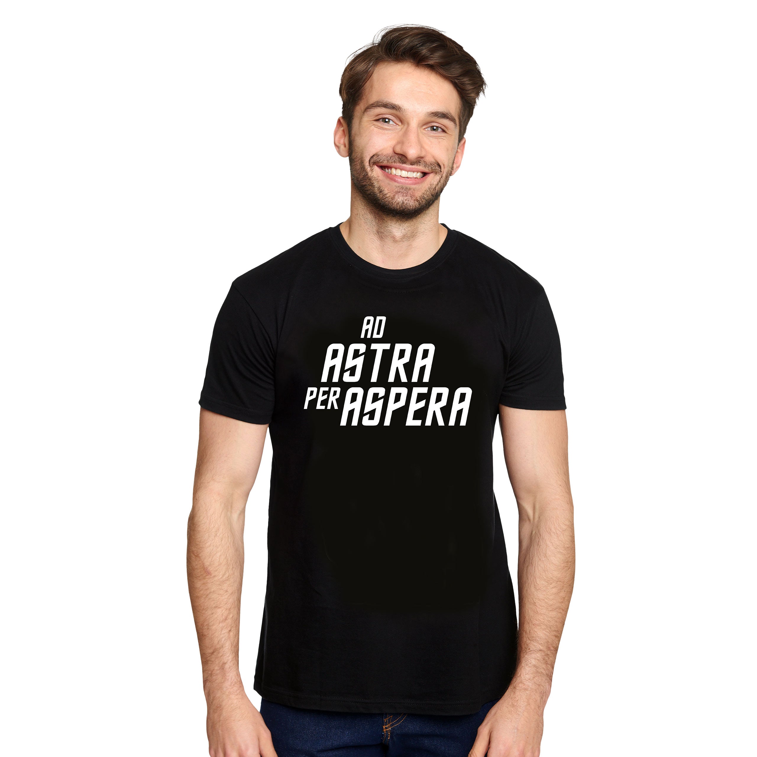 Productafbeelding Ad Astra Per Aspera T-Shirt voor Star Trek Fans Zwart
