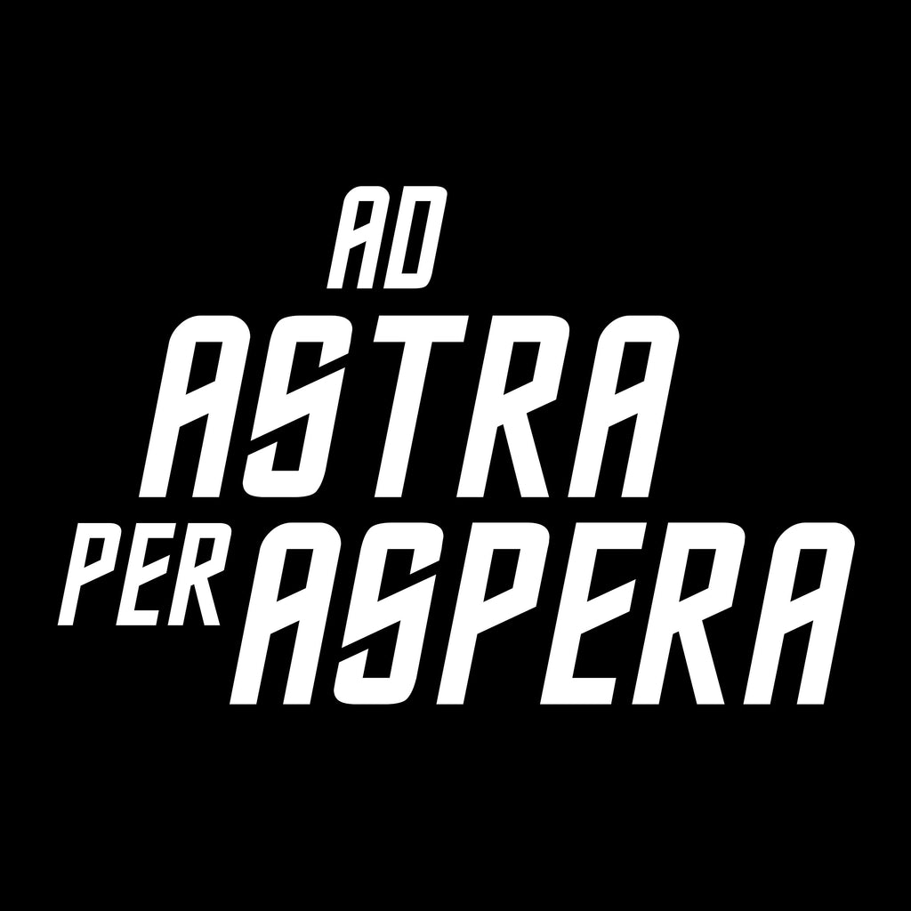 Productafbeelding Ad Astra Per Aspera T-Shirt voor Star Trek Fans Zwart