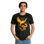Productafbeelding Zangvogel en Slang T-shirt voor Hunger Games Fans zwart