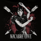 Productafbeelding Wednesday - Macabere Liefde T-shirt met Vlindermouwen