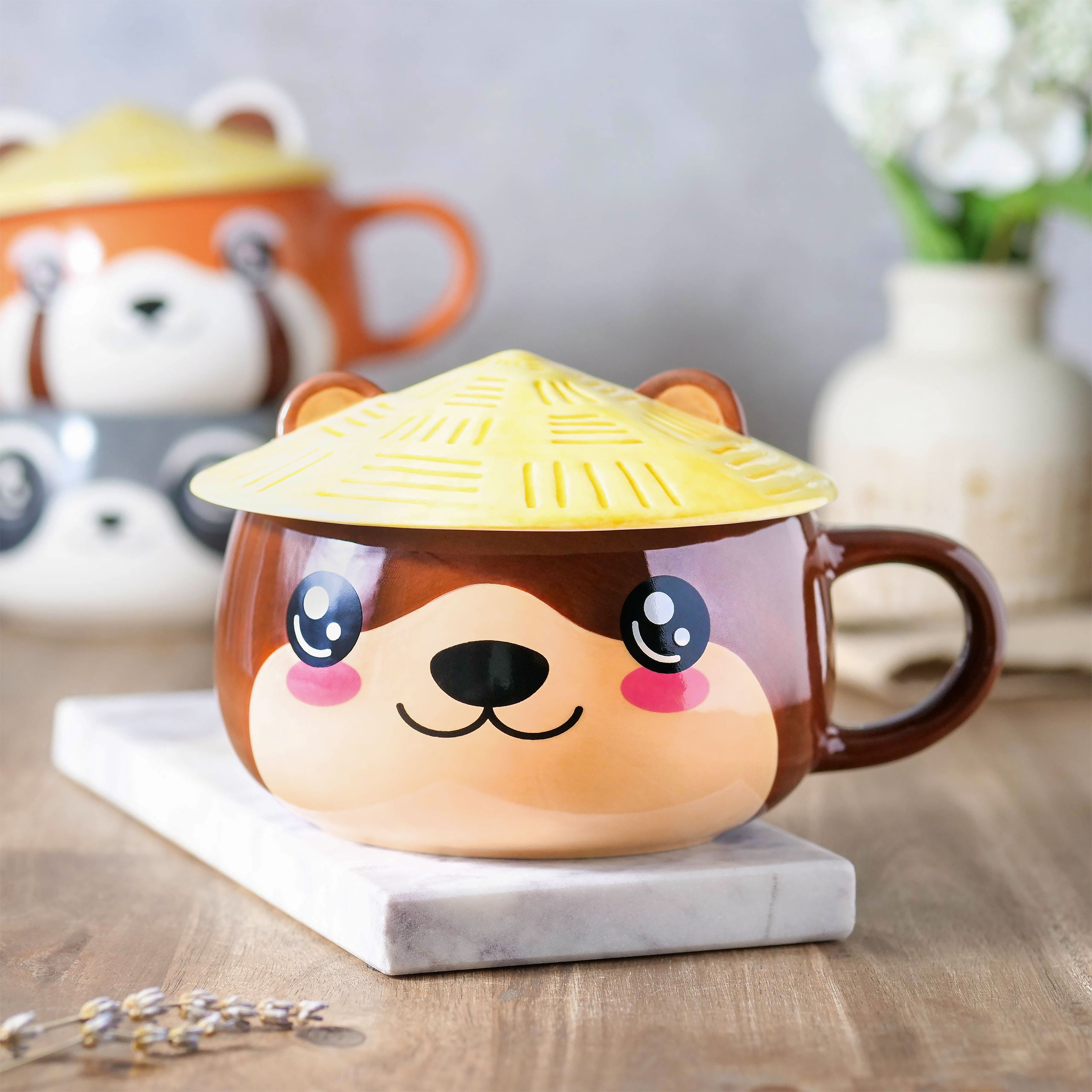 Productafbeelding Otter Kawaii Beker met Deksel voor Anime Fans