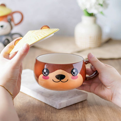 Productafbeelding Otter Kawaii Beker met Deksel voor Anime Fans
