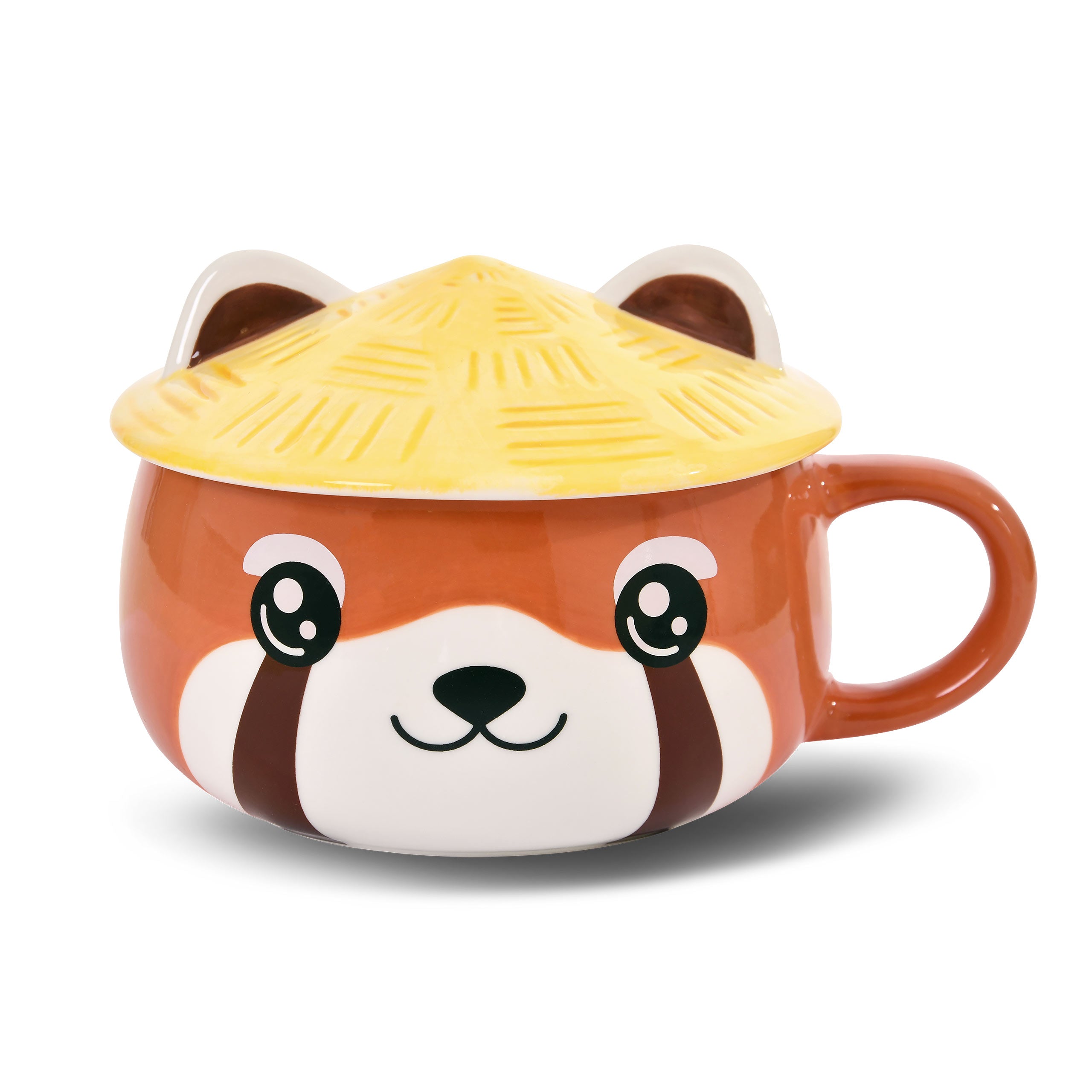 Productafbeelding Rode Panda Kawaii Mok met Deksel voor Anime Fans