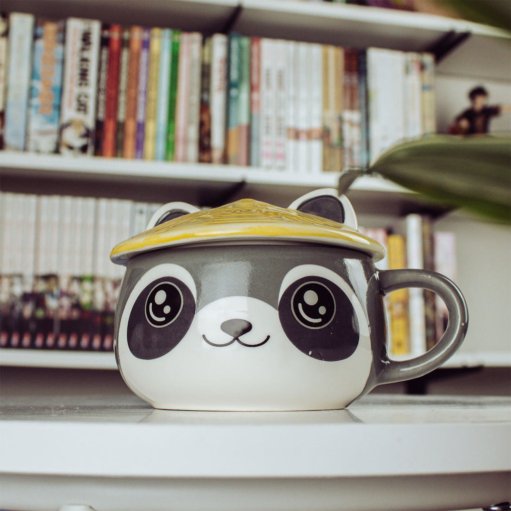 Productafbeelding Wasbeer Kawaii Beker met Deksel voor Anime Fans
