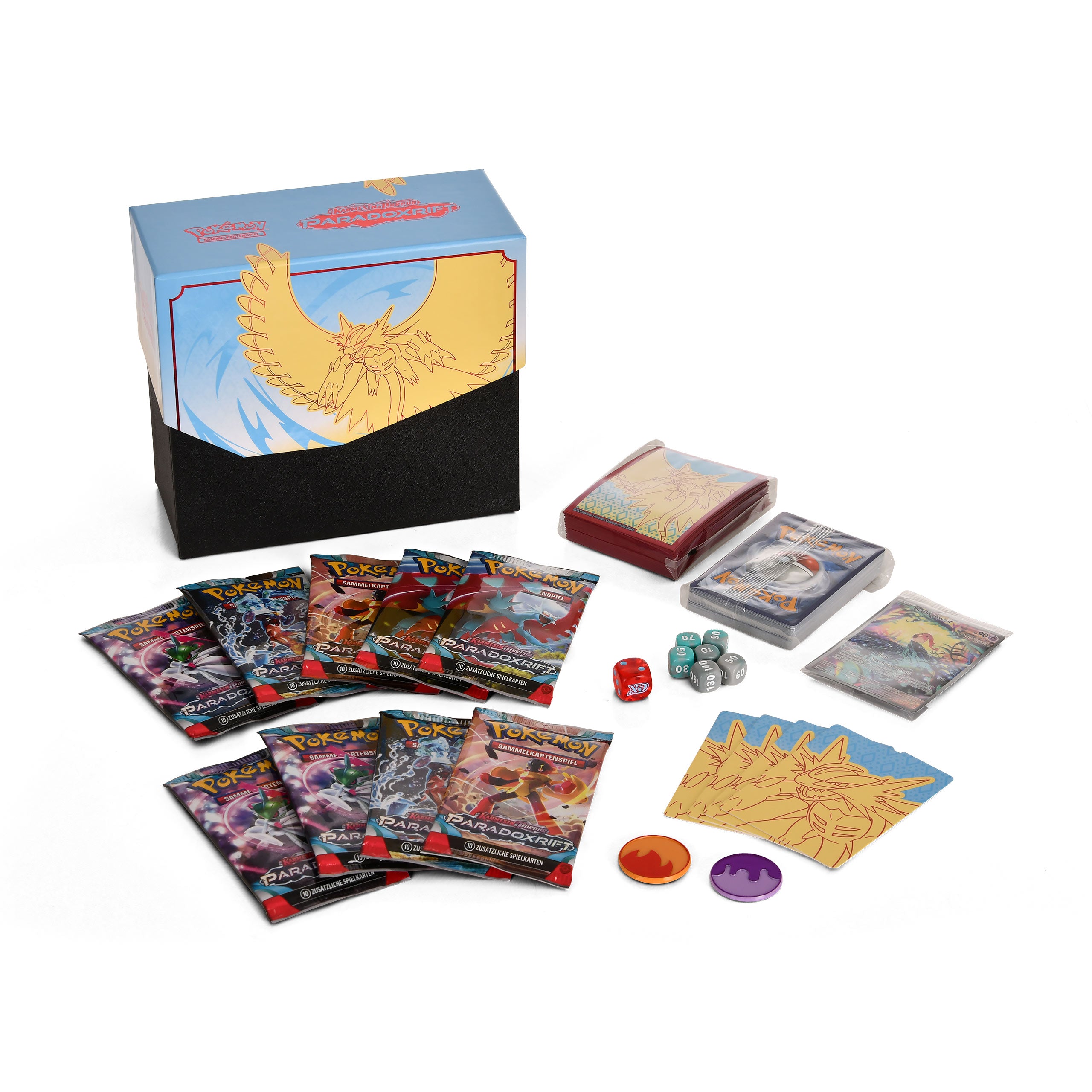 Productafbeelding Pokemon - Karmozijn & Purper Donderzeis Top Trainer Box