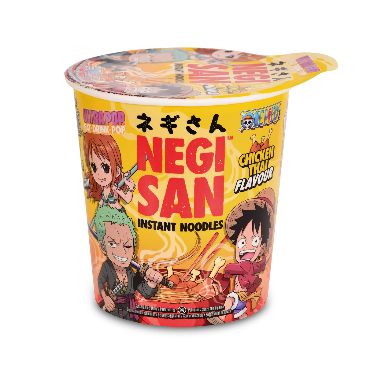 Productafbeelding One Piece Ramen - Luffy, Zoro en Nami Kip Thai Instant Noedels