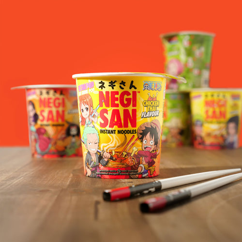Productafbeelding One Piece Ramen - Luffy, Zoro en Nami Kip Thai Instant Noedels