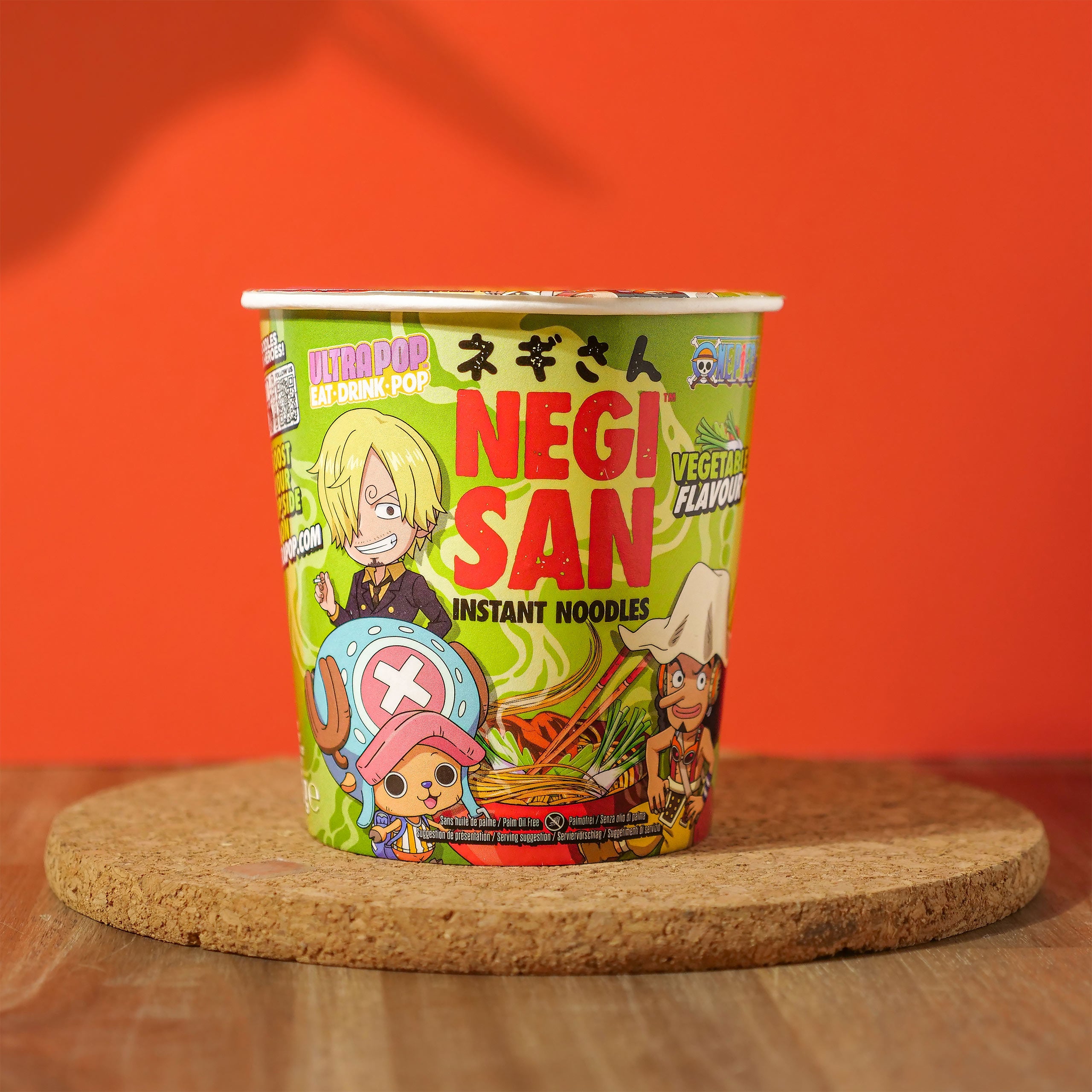 Productafbeelding One Piece Ramen - Sanji, Usopp en Chopper Groente Instant Noedels