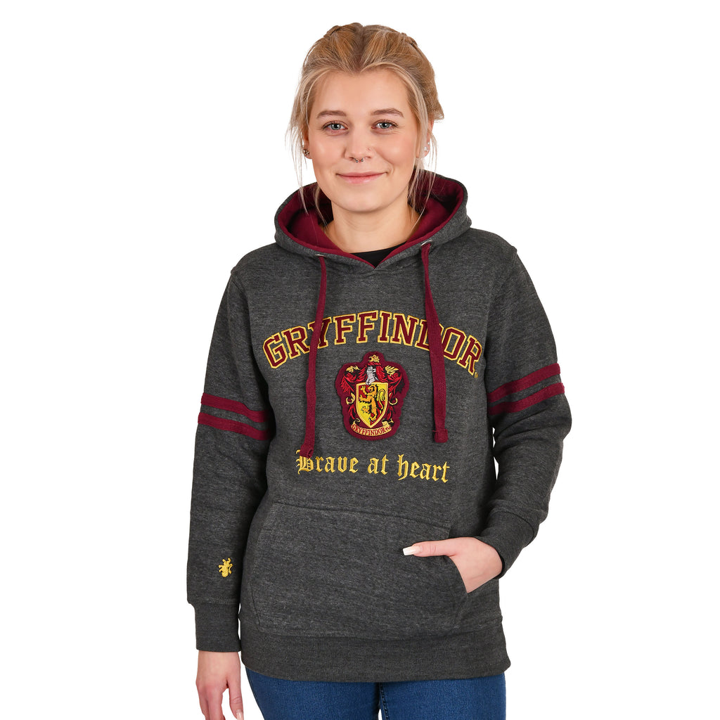 Productafbeelding Harry Potter - Gryffindor Wapen Premium Hoodie Grijs
