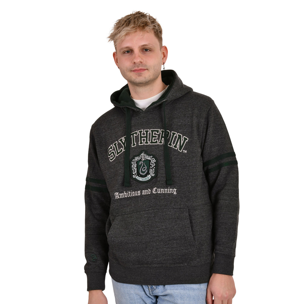 Productafbeelding Harry Potter - Slytherin Wapen Premium Hoodie grijs