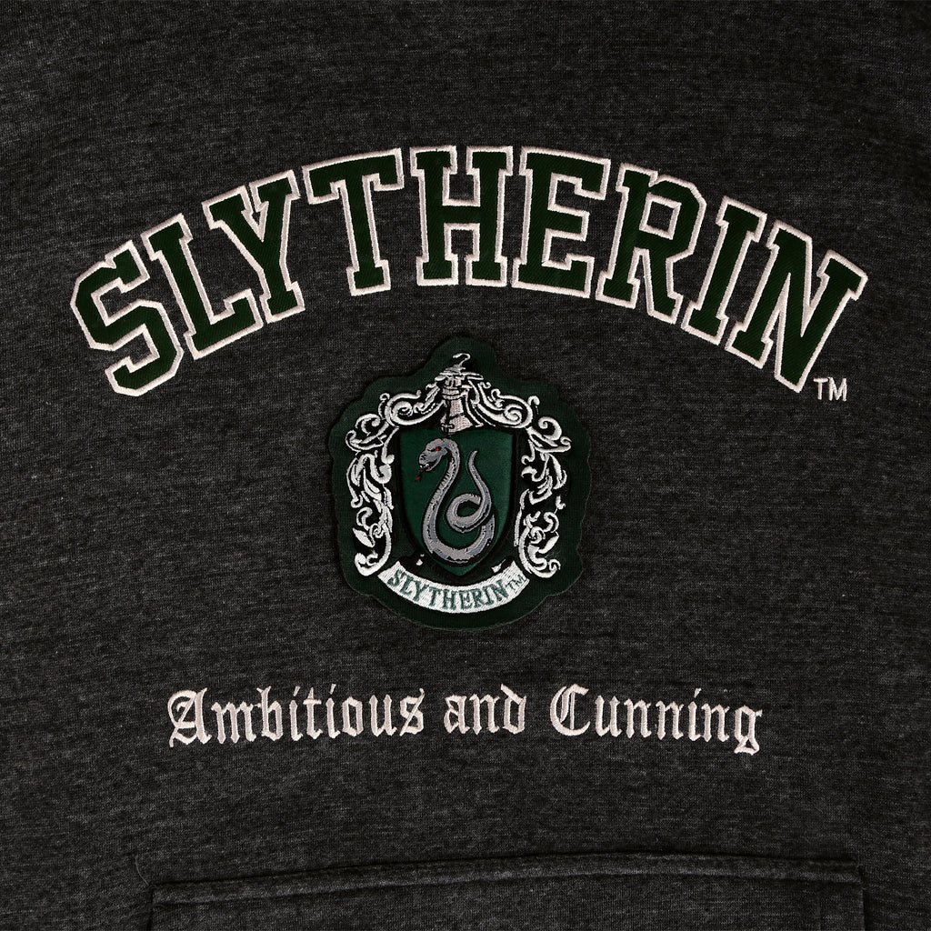 Productafbeelding Harry Potter - Slytherin Wapen Premium Hoodie grijs