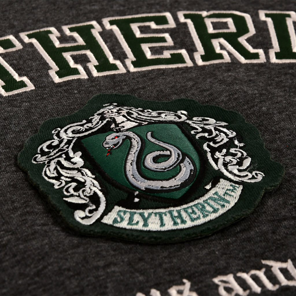 Productafbeelding Harry Potter - Slytherin Wapen Premium Hoodie grijs