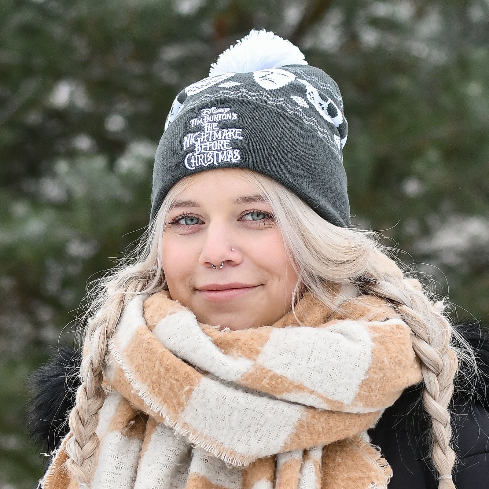 Productafbeelding Nightmare Before Christmas - Jack Skellington Muts met Pompon
