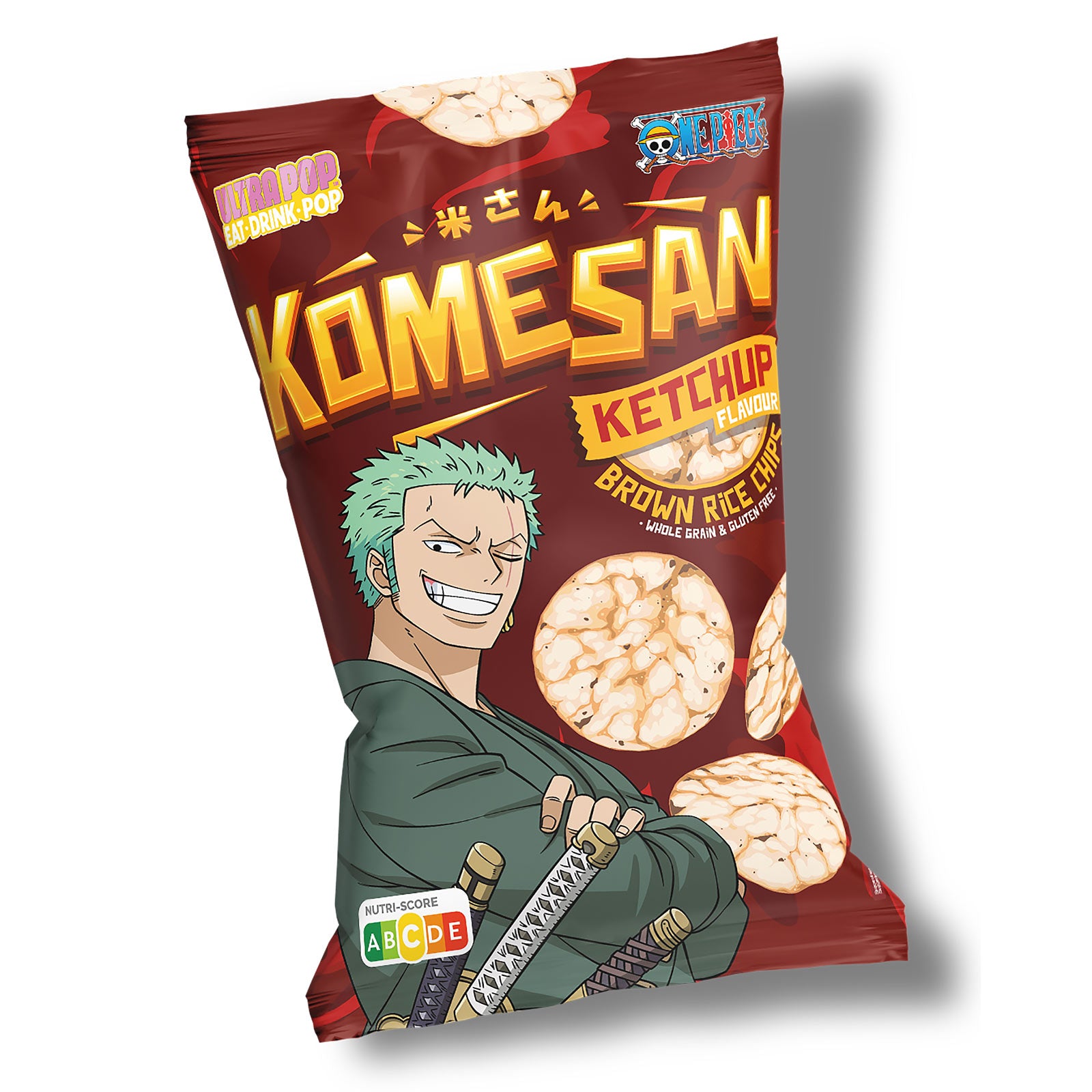 Product image One Piece - Zoro Ketchup Flavour Brown Rice Chips