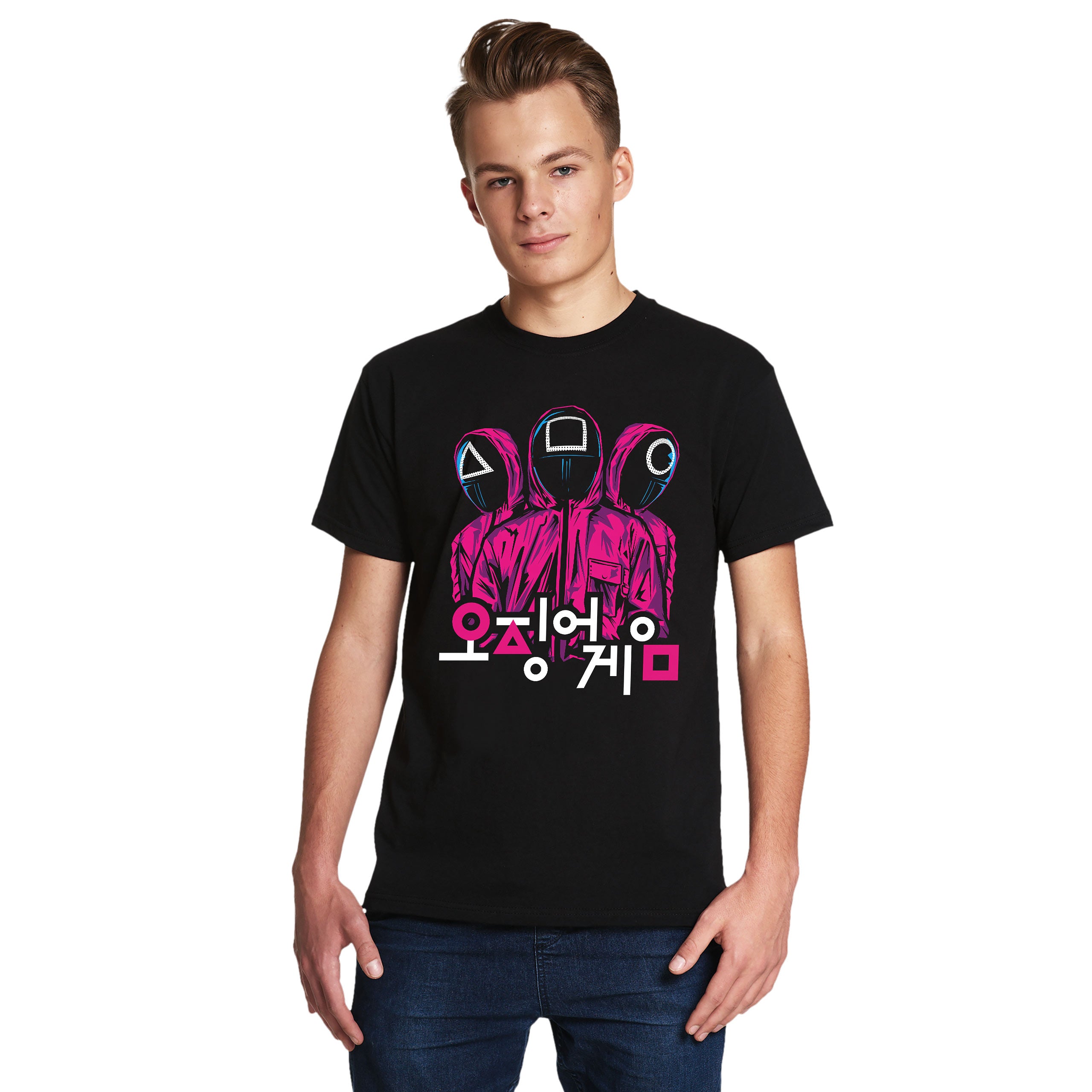 Productafbeelding Squid Game - Bewakers T-Shirt zwart