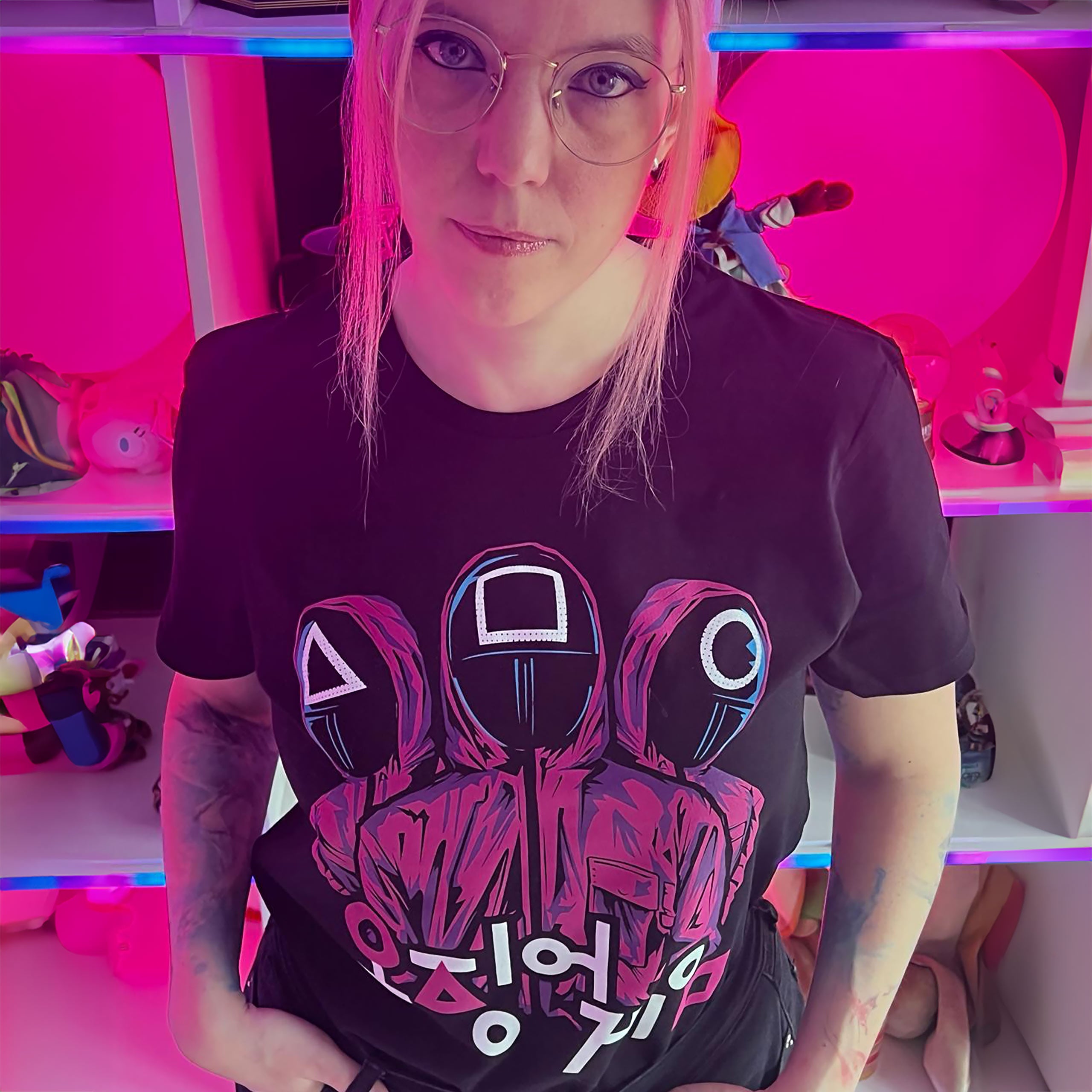 Productafbeelding Squid Game - Bewakers T-Shirt zwart