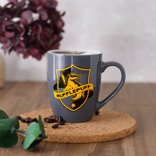 Productafbeelding Huffelpuf Logo Mok grijs - Harry Potter