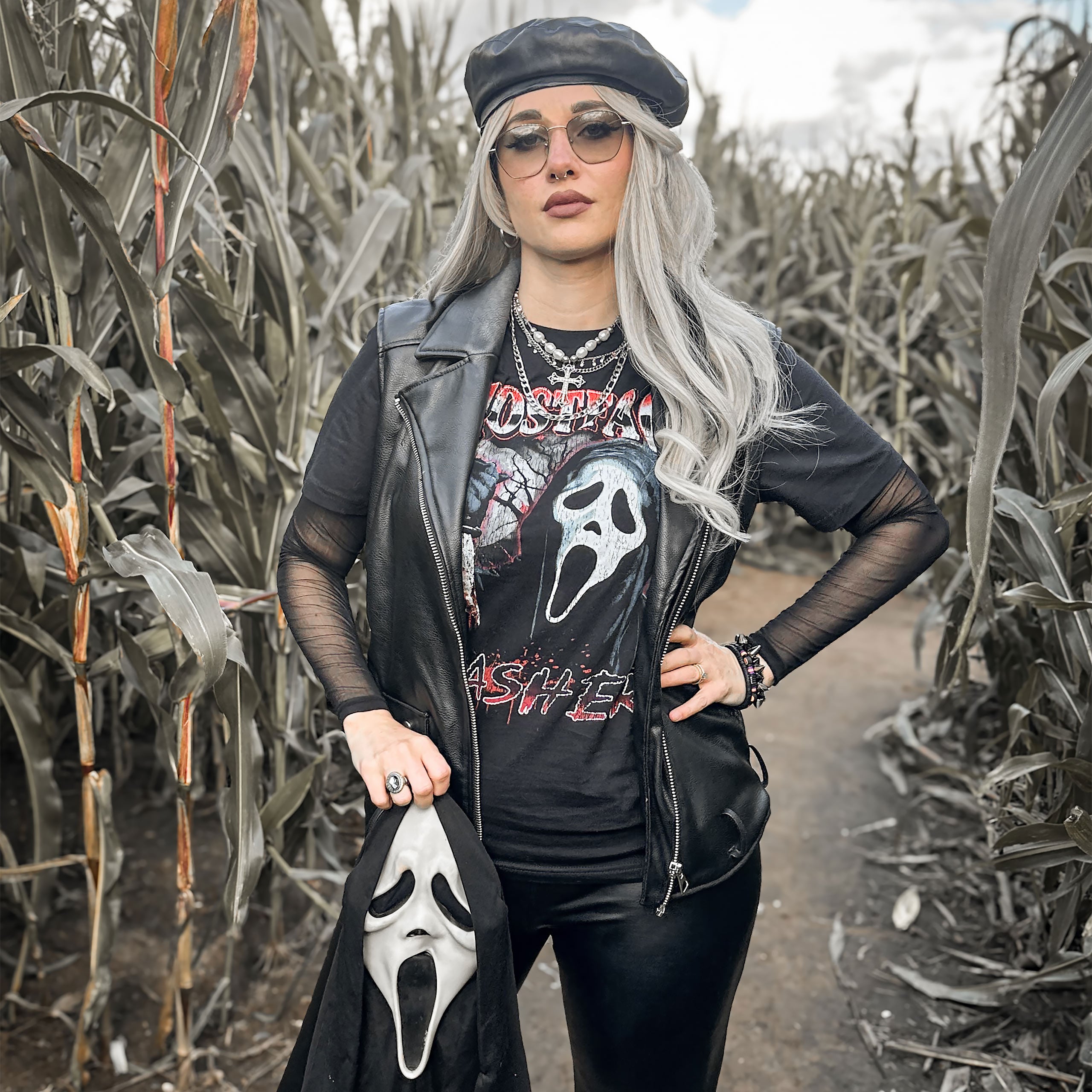 Productafbeelding Ghost Face - Slasher T-shirt zwart