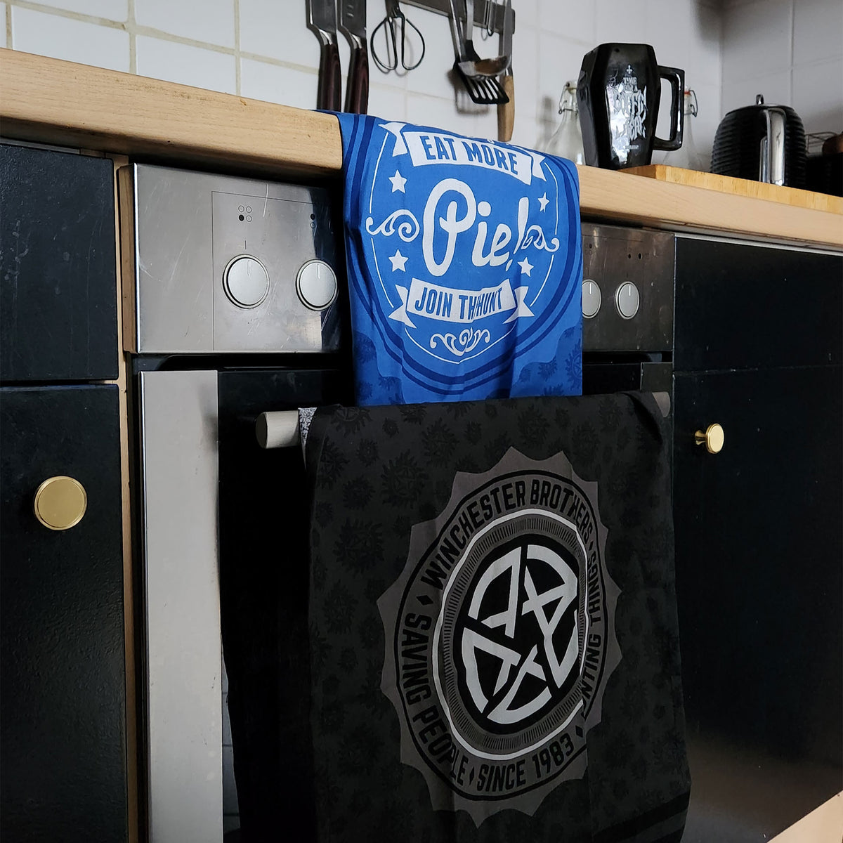 Productafbeelding Pentagram en Pie Theedoeken Set - Supernatural