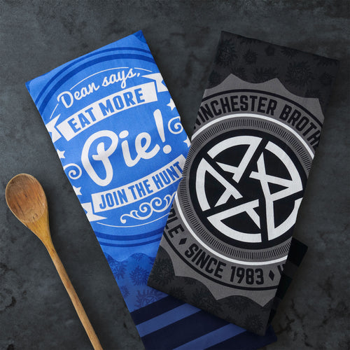 Productafbeelding Pentagram en Pie Theedoeken Set - Supernatural