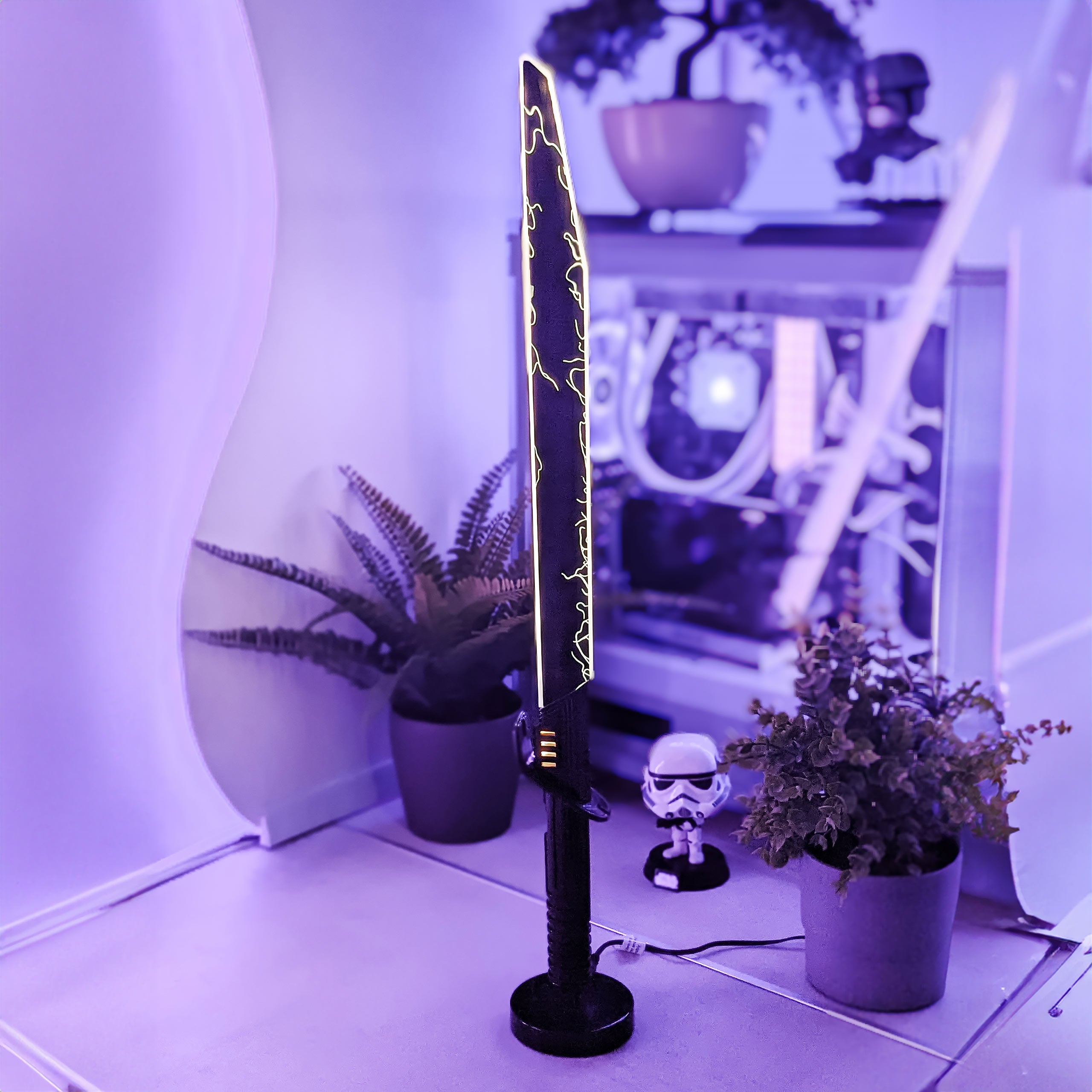 Productafbeelding Mandalorian Darksaber Lichtzwaard Tafellamp - Star Wars