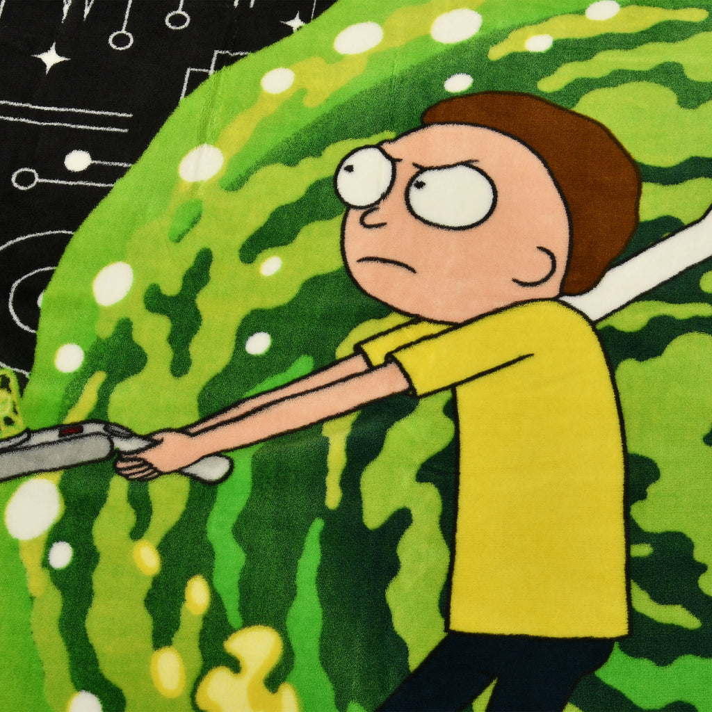 Productafbeelding Rick and Morty - Portal Fleece Deken