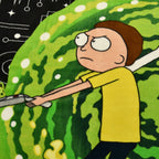 Productafbeelding Rick and Morty - Portal Fleece Deken