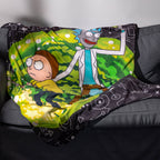 Productafbeelding Rick and Morty - Portal Fleece Deken