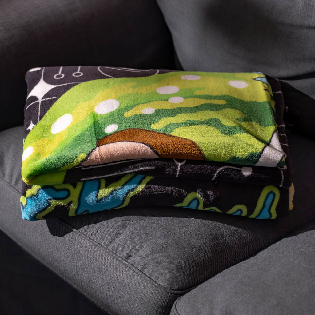 Productafbeelding Rick and Morty - Portal Fleece Deken
