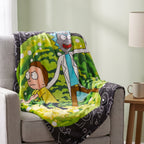 Productafbeelding Rick and Morty - Portal Fleece Deken