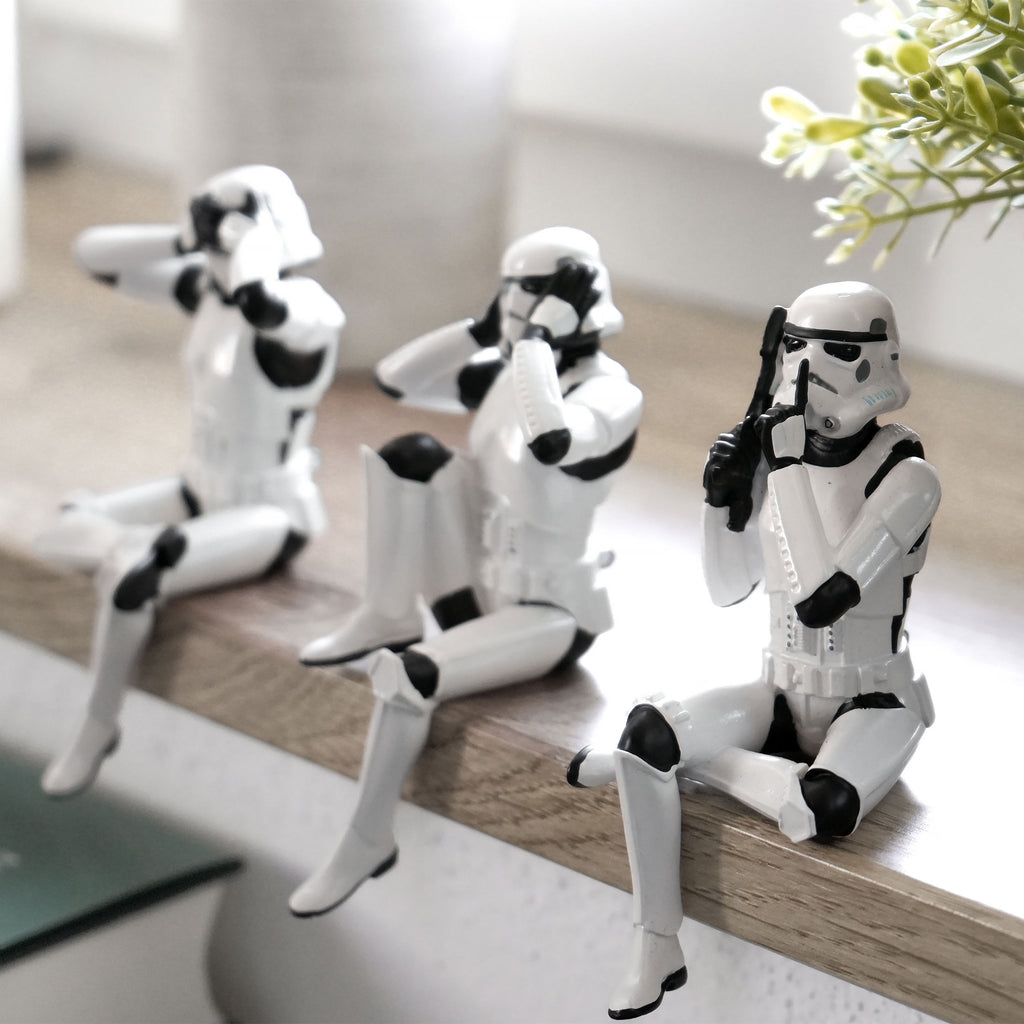 Productafbeelding Original Stormtrooper Don't See Hear Speak Figuren Set Zittend