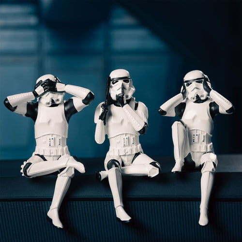 Productafbeelding Original Stormtrooper Don't See Hear Speak Figuren Set Zittend
