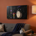 Productafbeelding Totoro - Bushalte Wandafbeelding Hout