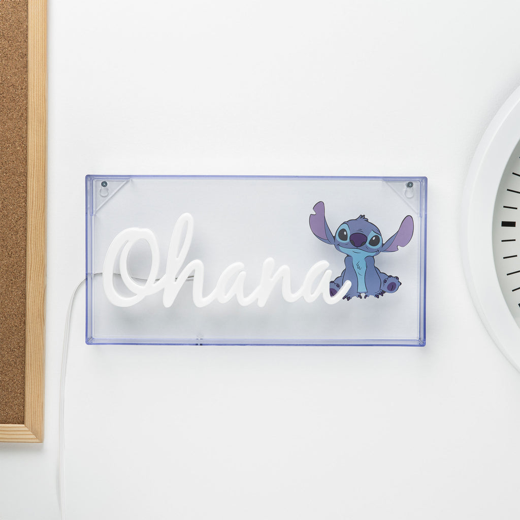 Productafbeelding Stitch Ohana Neon Lamp - Lilo & Stitch