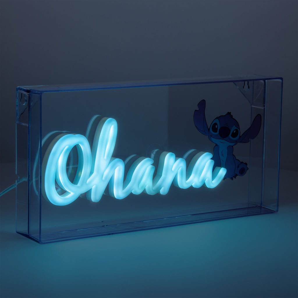 Productafbeelding Stitch Ohana Neon Lamp - Lilo & Stitch