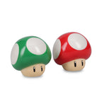 Product image Super Mario - Super Mushroom and 1 UP Mushroom Salt & Pepper Shakers
