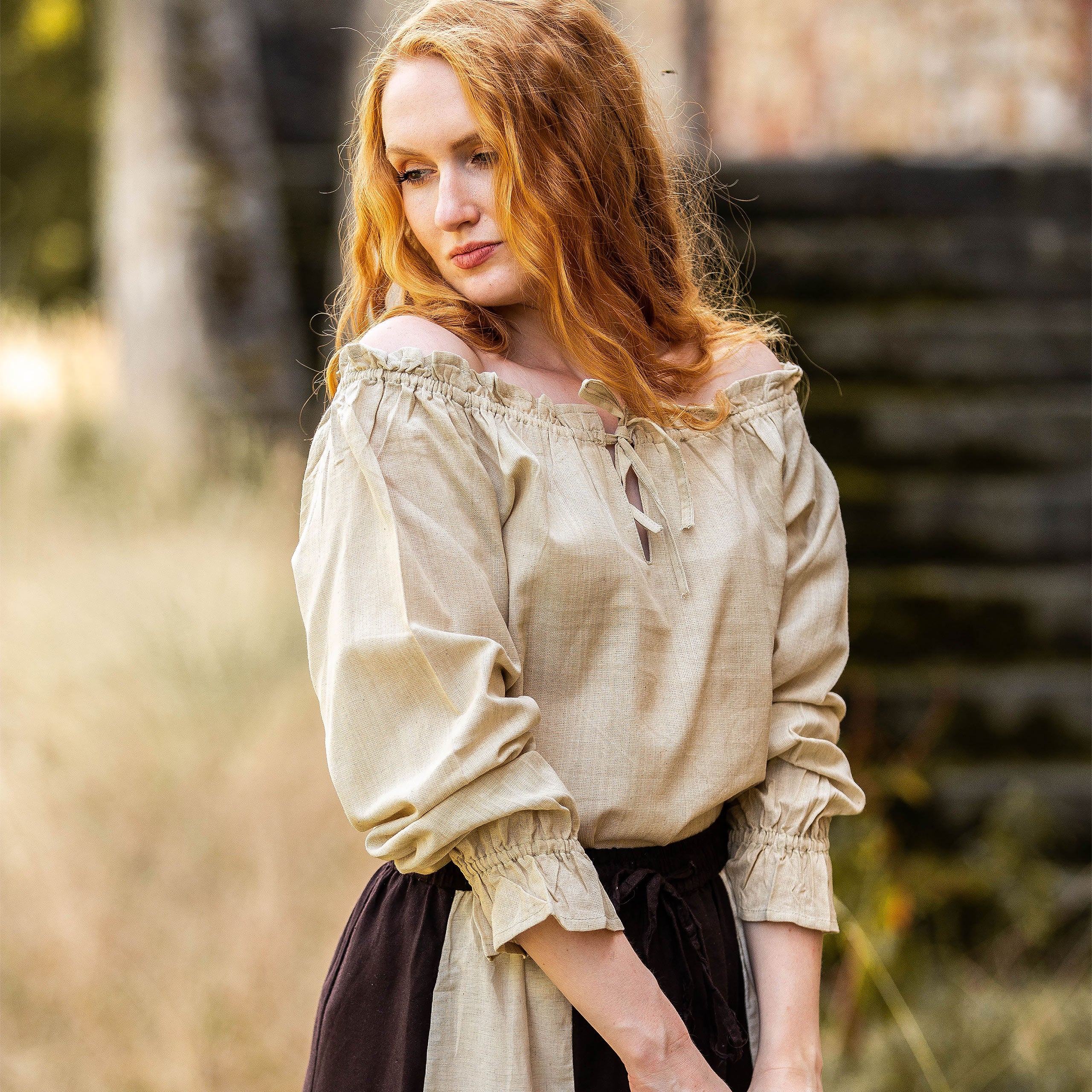 Productafbeelding Middeleeuwse Blouse met Vetersluiting
